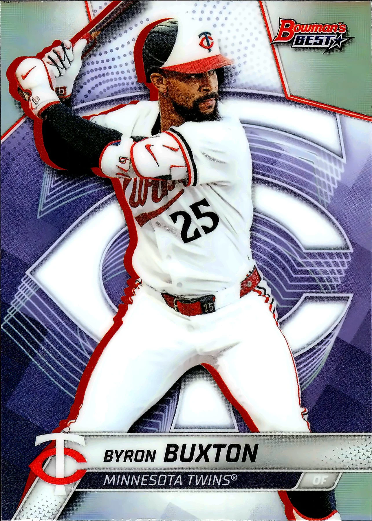 Byron Buxton 2025 Bowman's Best #48 Refractors baseball card - Front