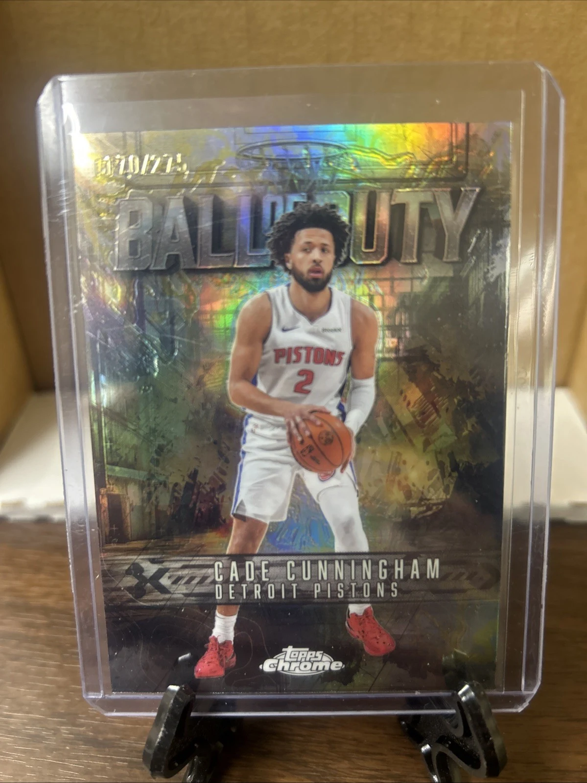 Cade Cunningham 2025-26 Topps Chrome card