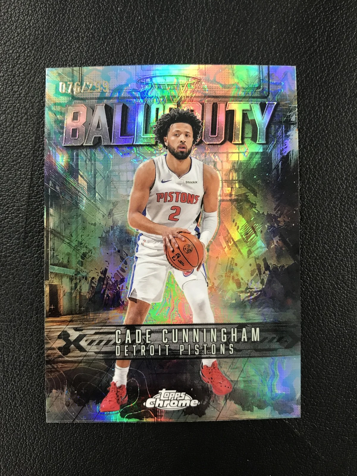 Cade Cunningham 2025 Topps Chrome Basketball card