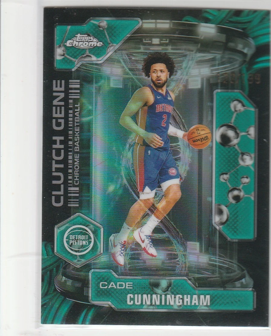 Cade Cunningham 2025-26 Topps Chrome card