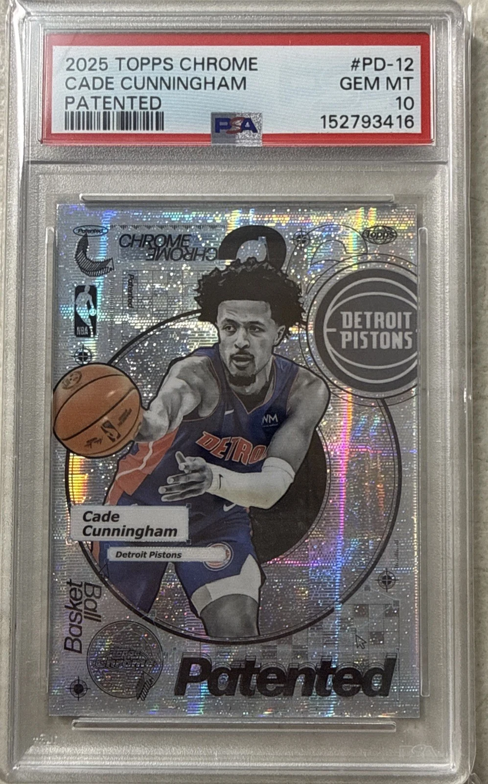 Cade Cunningham 2025-26 Topps Chrome card