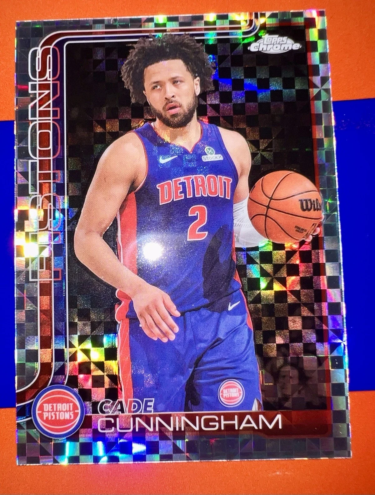 Cade Cunningham 2025-26 Topps Chrome card