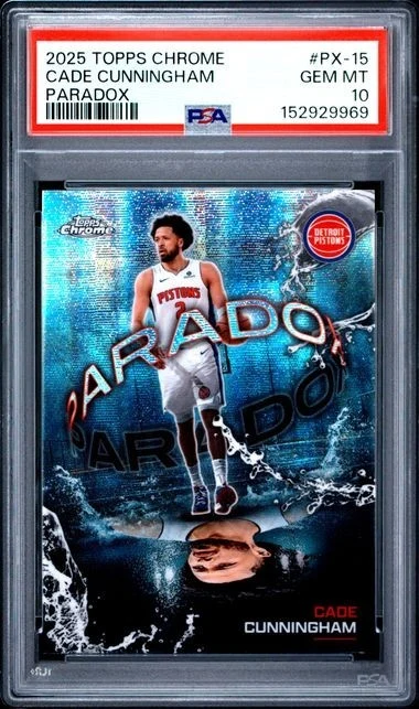 Cade Cunningham 2025 Topps Chrome Basketball card