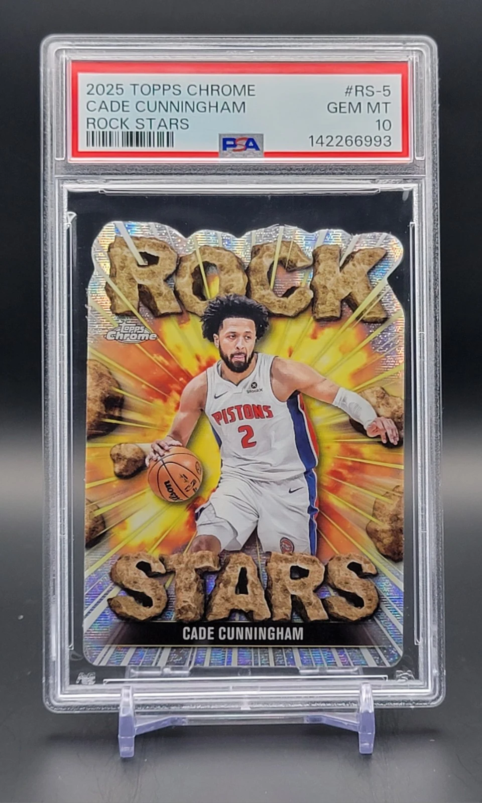 Cade Cunningham 2025-26 Topps Chrome card