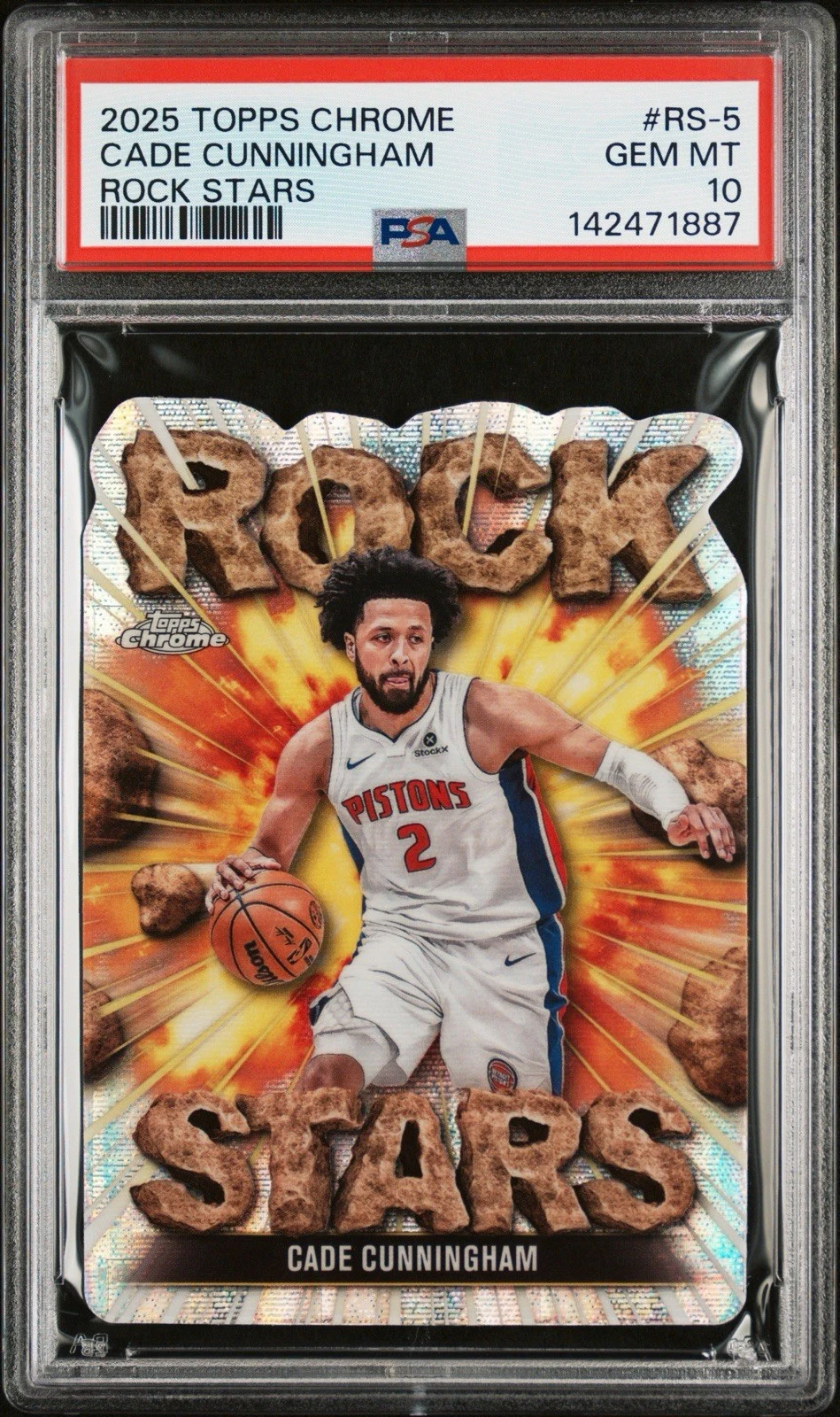 Cade Cunningham 2025 Topps Chrome Basketball card