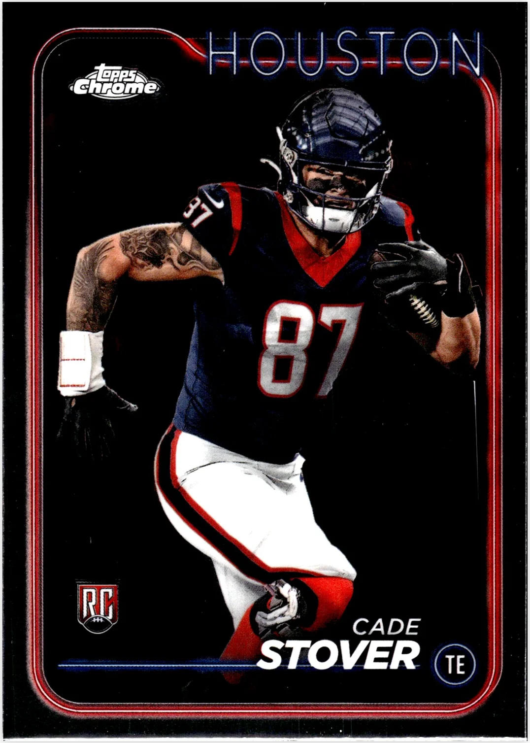 Cade Stover 2024 Topps Chrome #236 football rookie card - Front