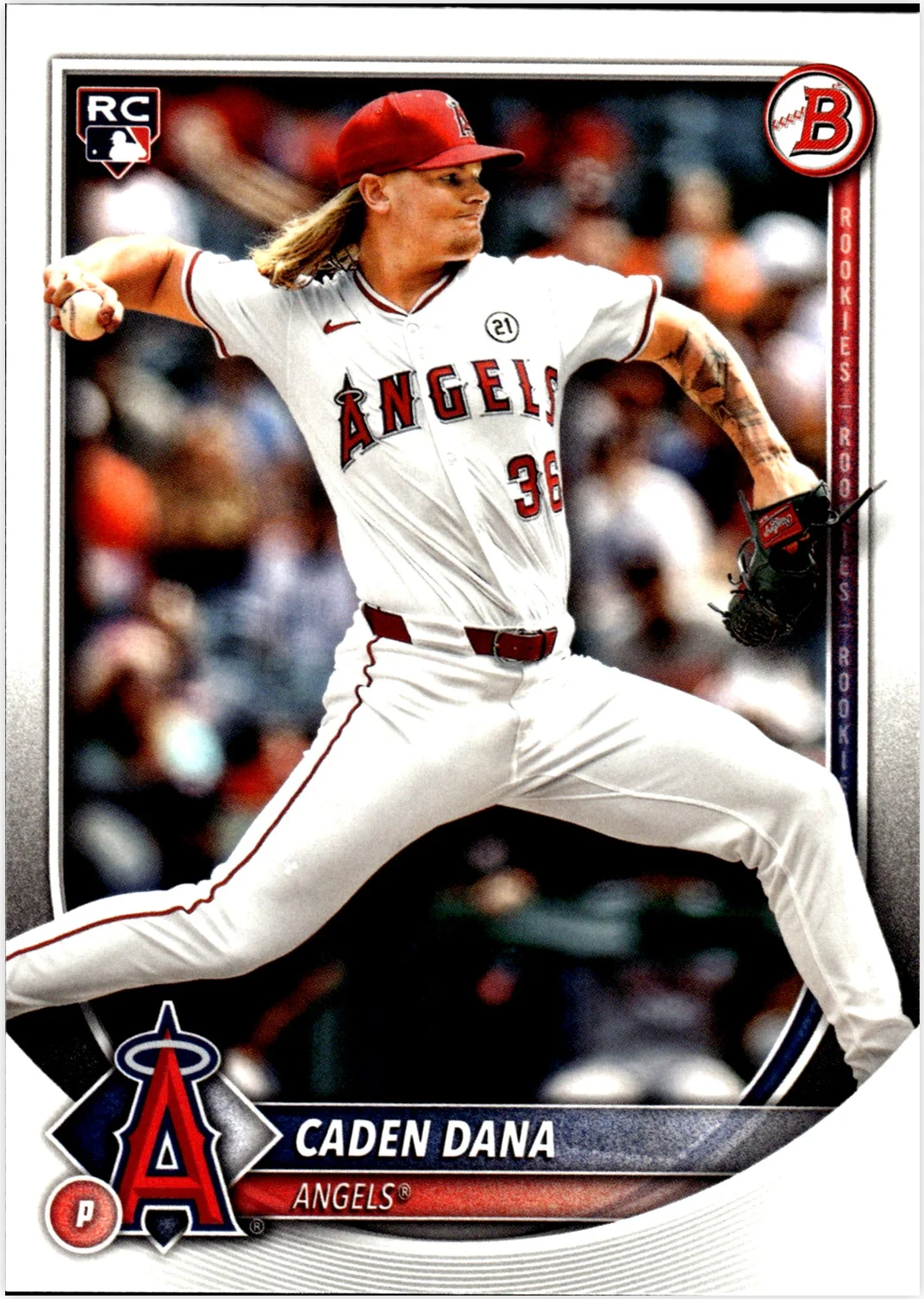 Caden Dana 2025 Bowman #94 baseball rookie card - Front