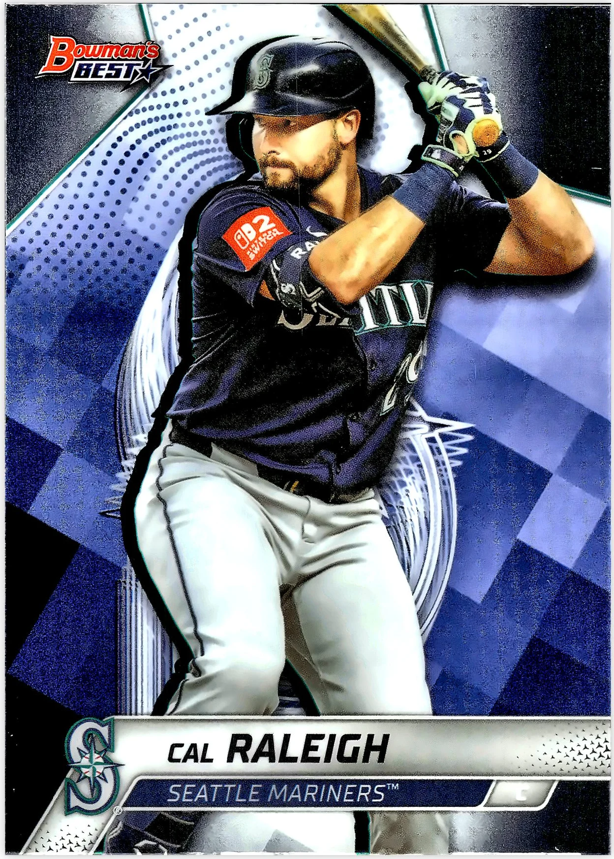 Cal Raleigh 2025 Bowman's Best #55 baseball card - Front