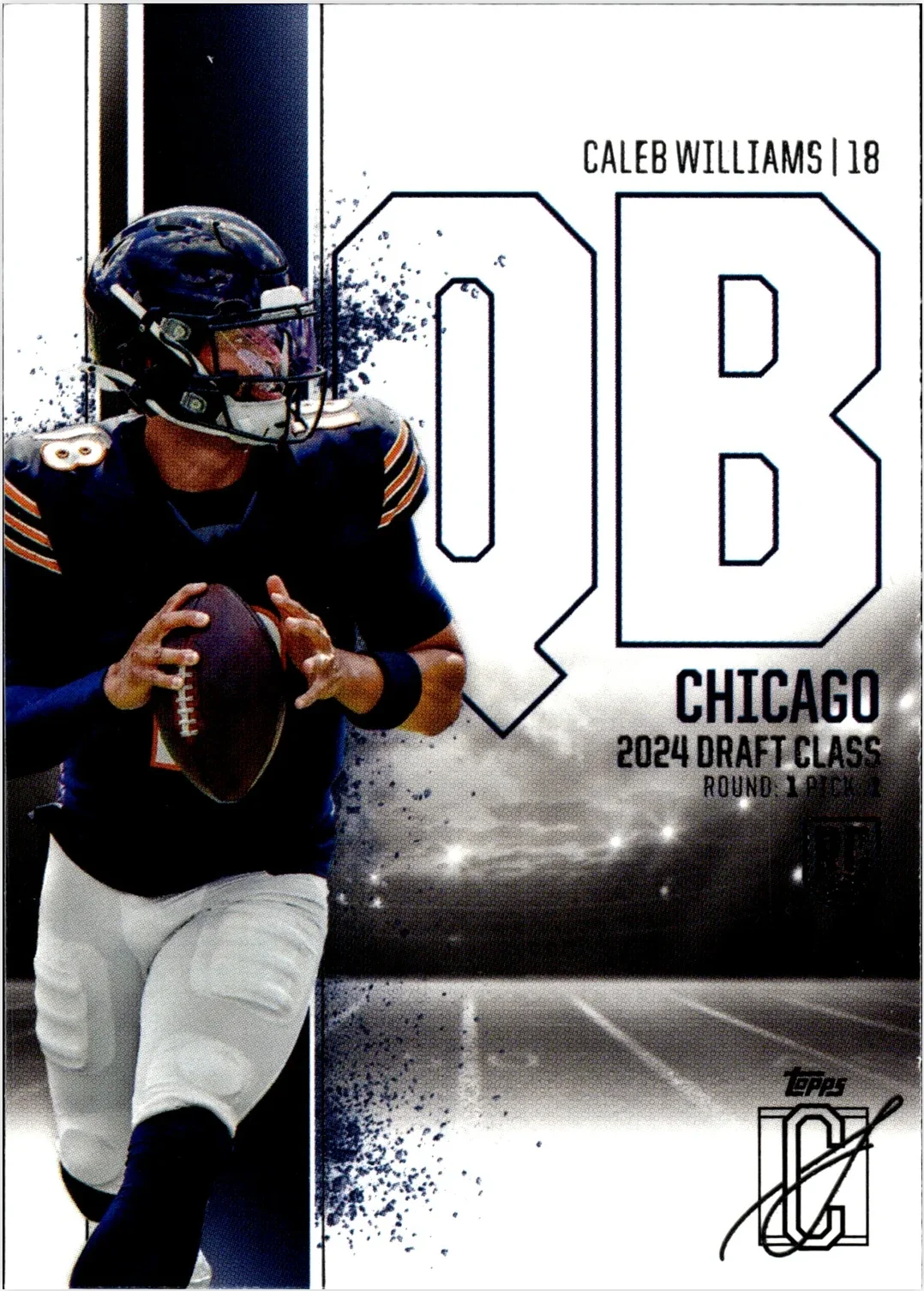 Caleb Williams 2024 Topps Signature Class #84 football rookie card - Front