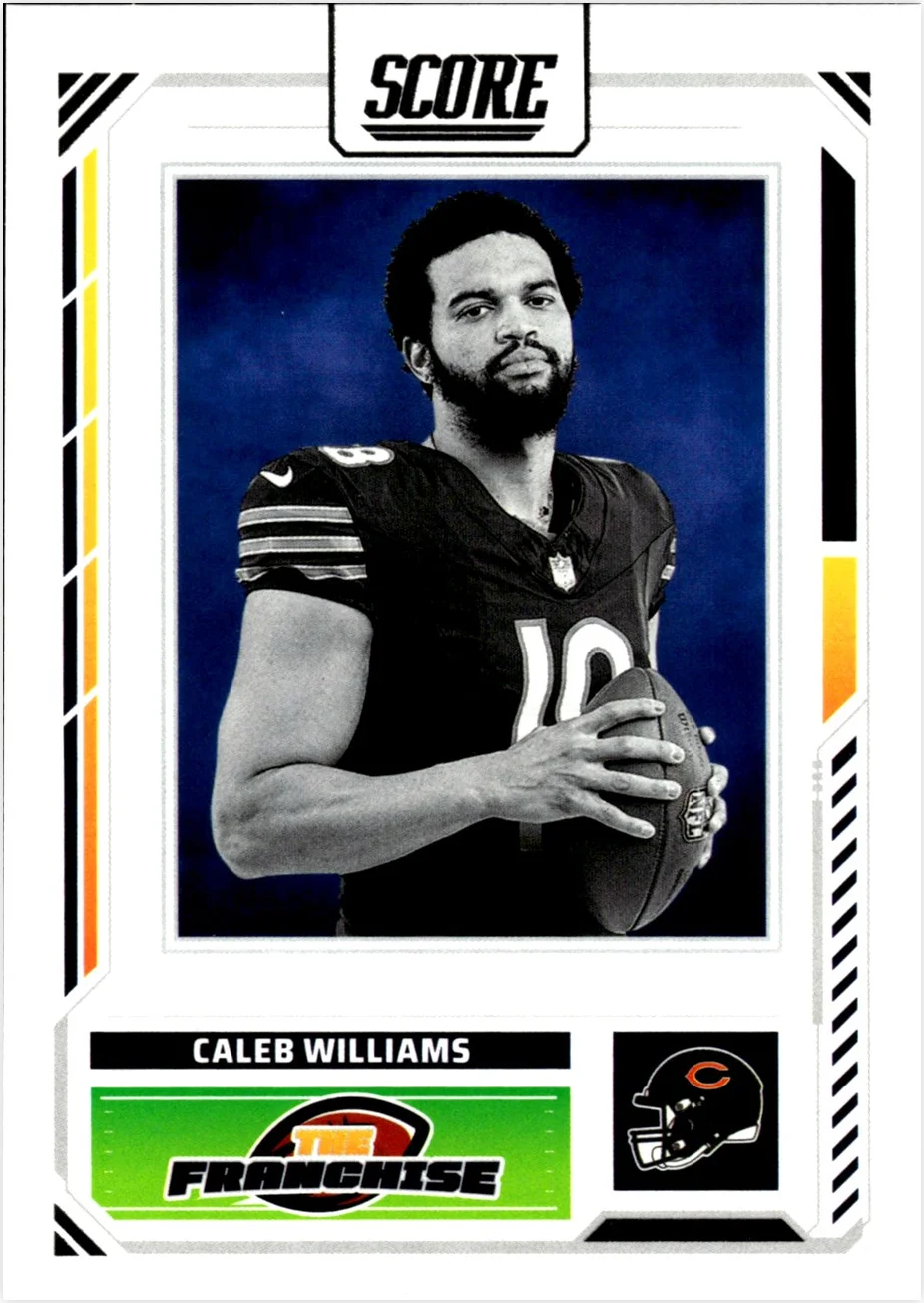 Caleb Williams 2025 Score #6 The Franchise football card - Front