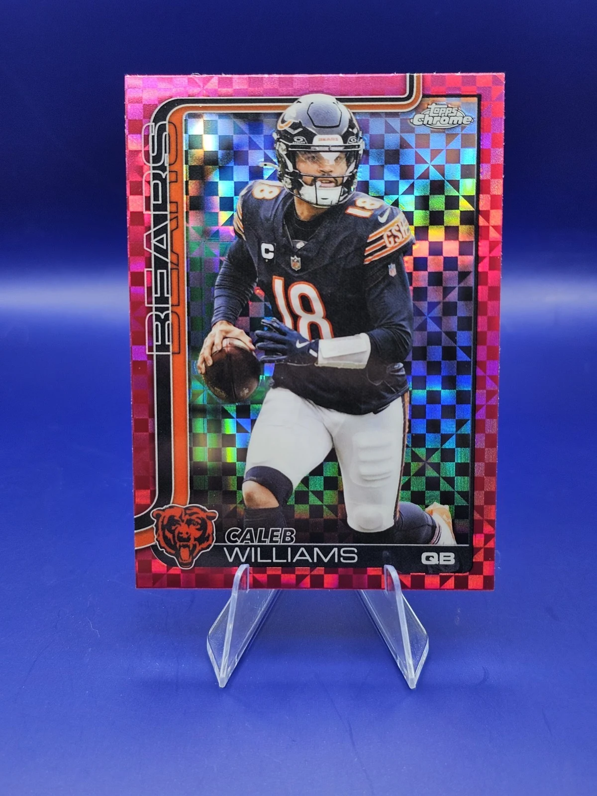 Caleb Williams 2025 Topps Chrome Football card