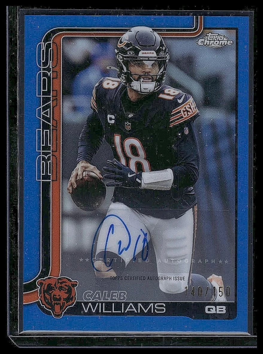 Caleb Williams 2025 Topps Chrome Football card
