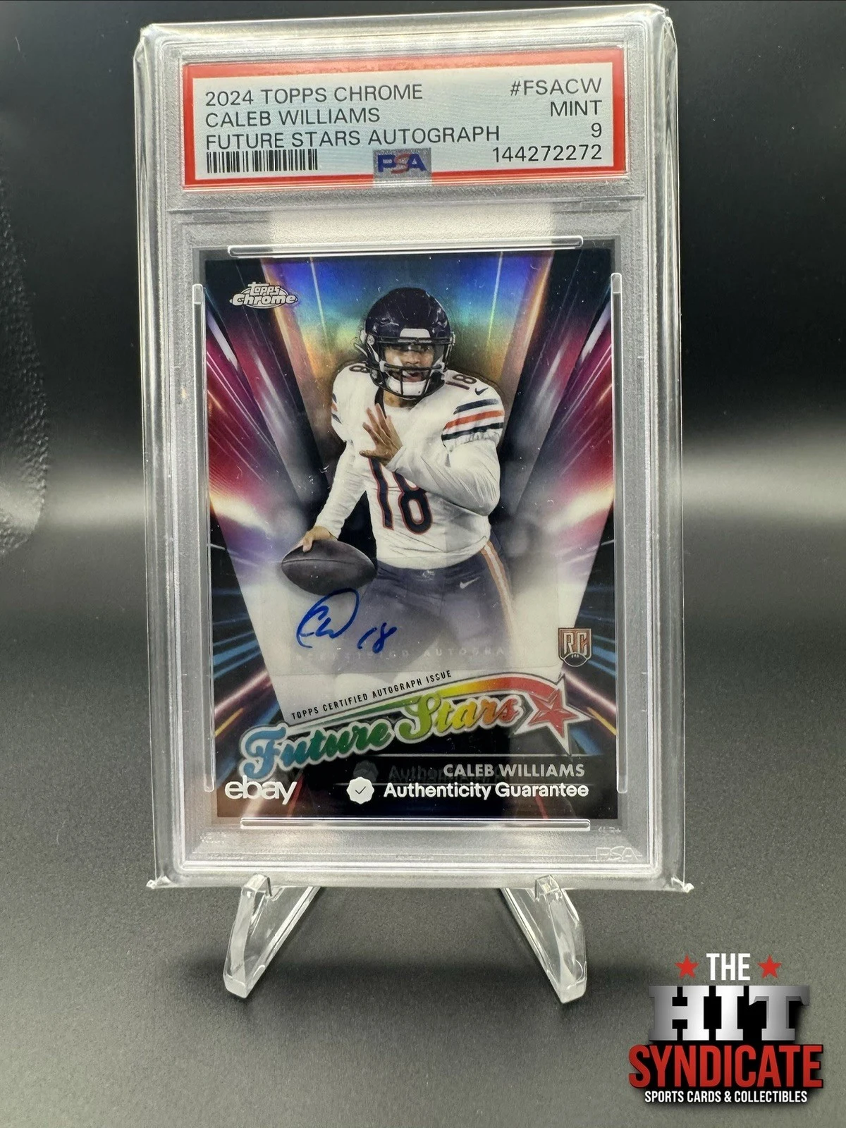 Caleb Williams 2025 Topps Chrome Football card