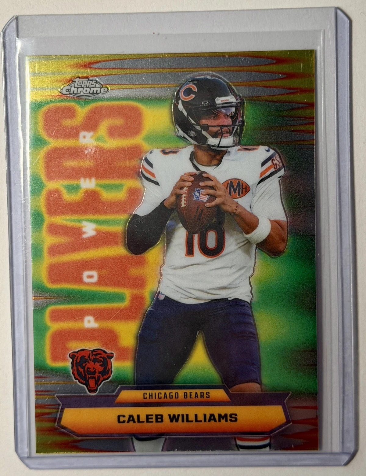 Caleb Williams 2025 Topps Chrome Football card