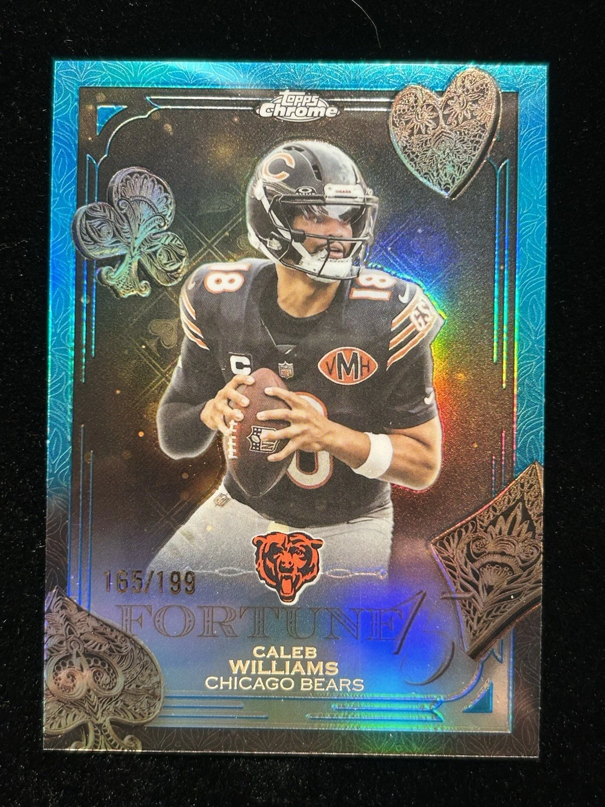 Caleb Williams 2025 Topps Chrome Football card