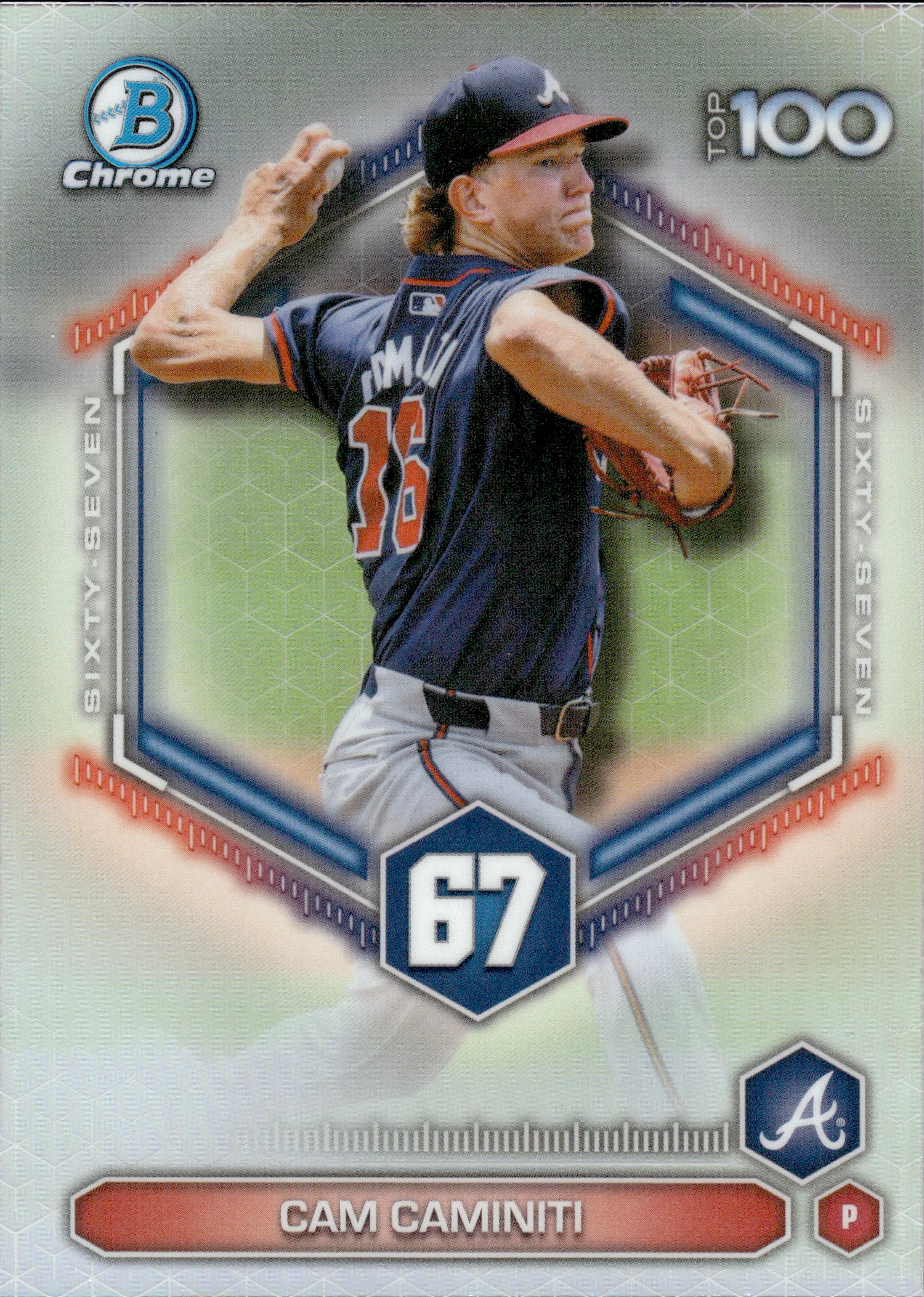 Cam Caminiti #BTP-67 2026 Topps Bowman Chrome Baseball Top 100 baseball card - Front