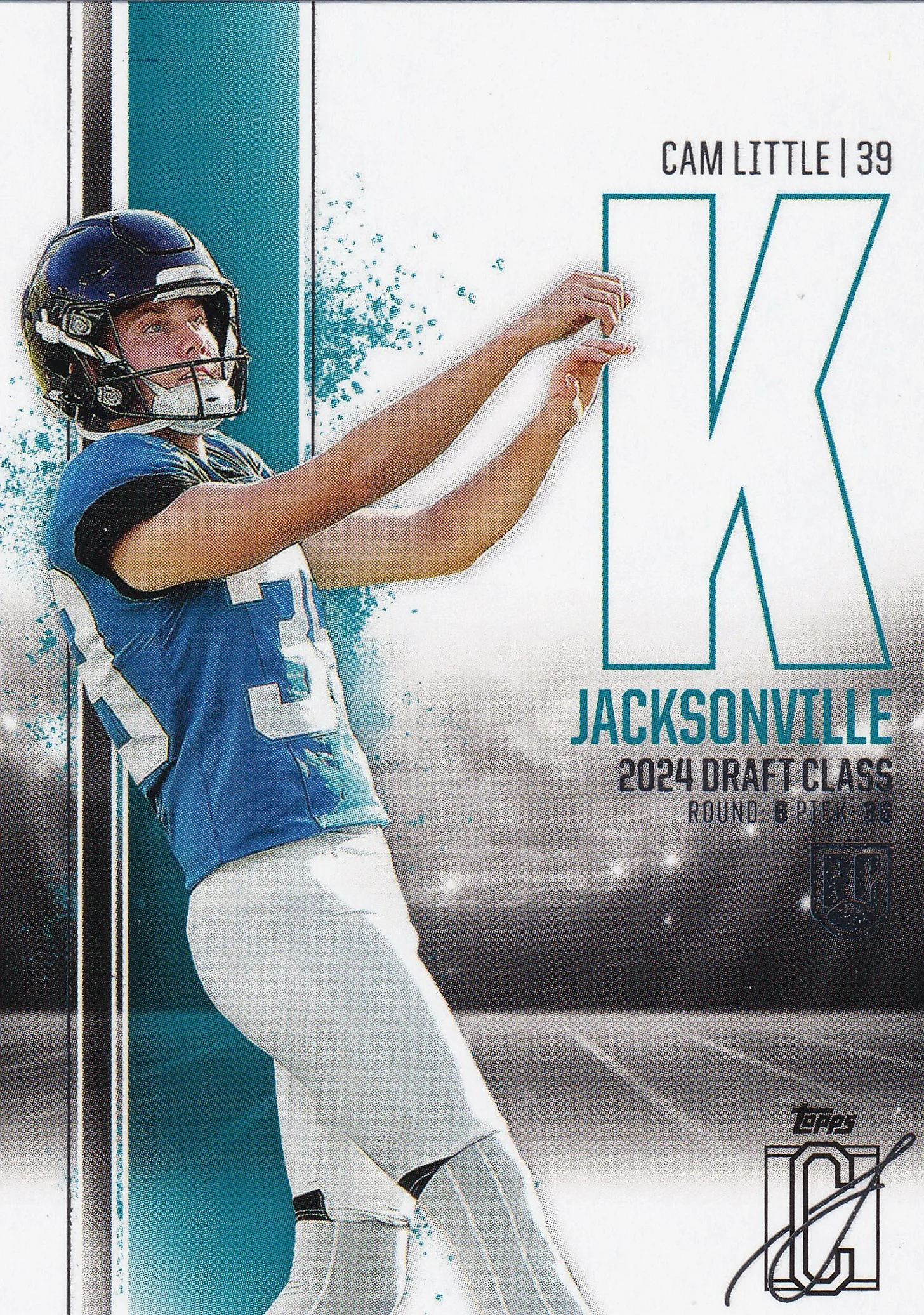 Cam Little 2024 Topps Signature Series #124 Rookie football rookie card - Front