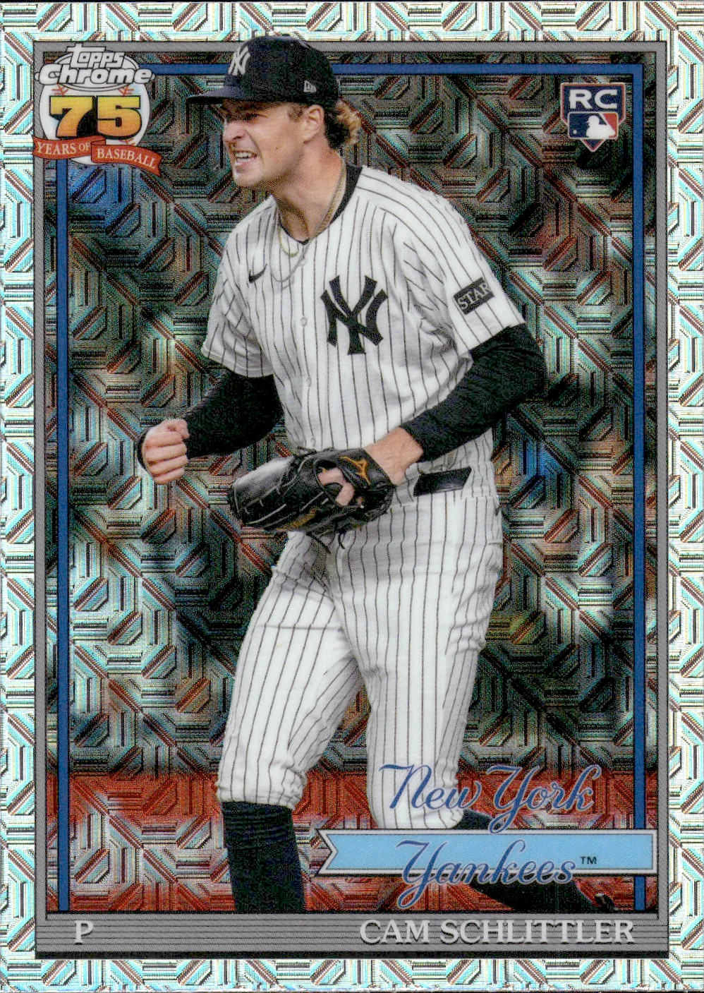 Cam Schlittler #91C2-3 Mojo Refractor Rookie Card 2026 Topps Series 2 Baseball baseball rookie card - Front