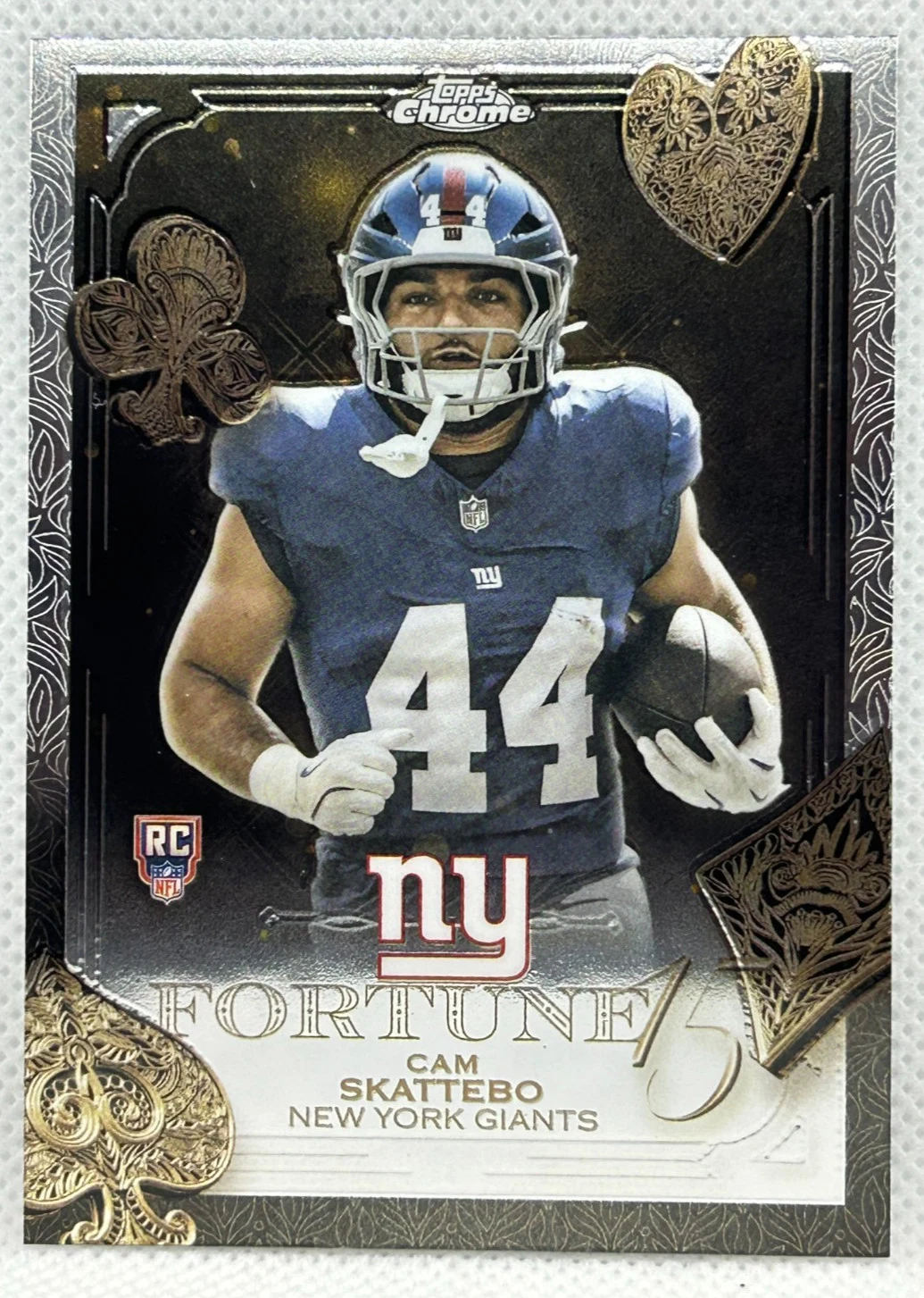 Cam Skattebo 2025 Topps Chrome Football card