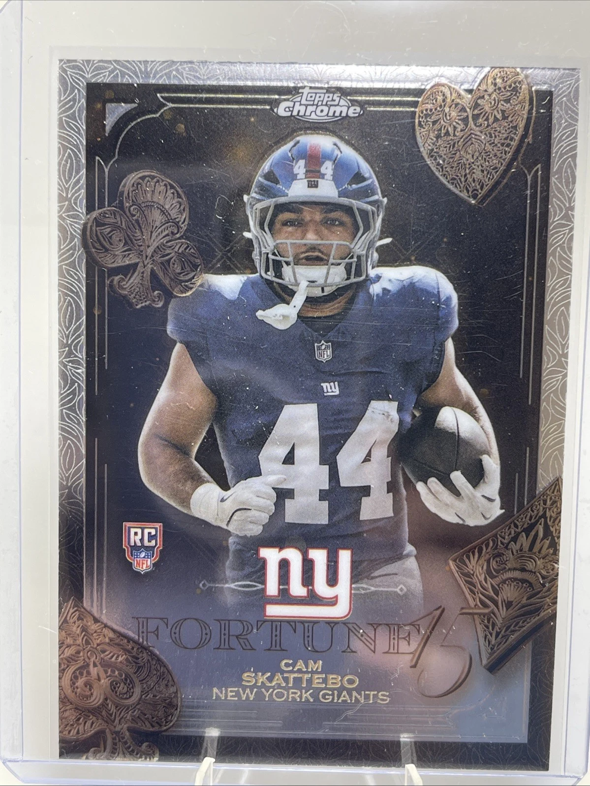 Cam Skattebo 2025 Topps Chrome Football card