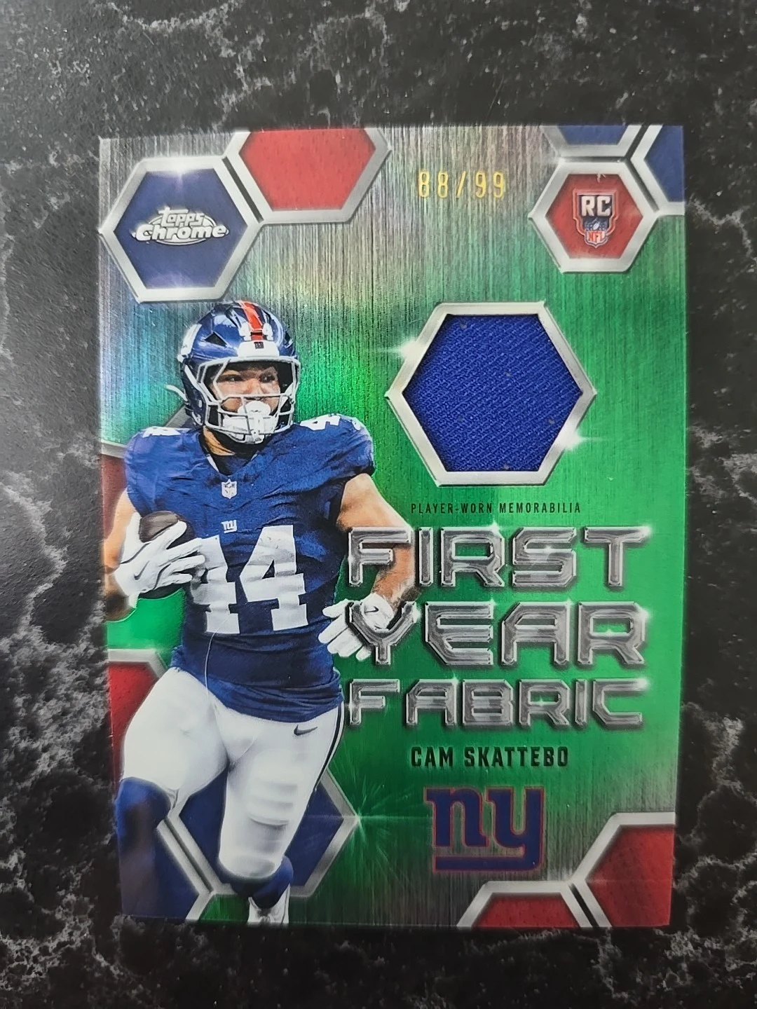 Cam Skattebo 2025 Topps Chrome Football card