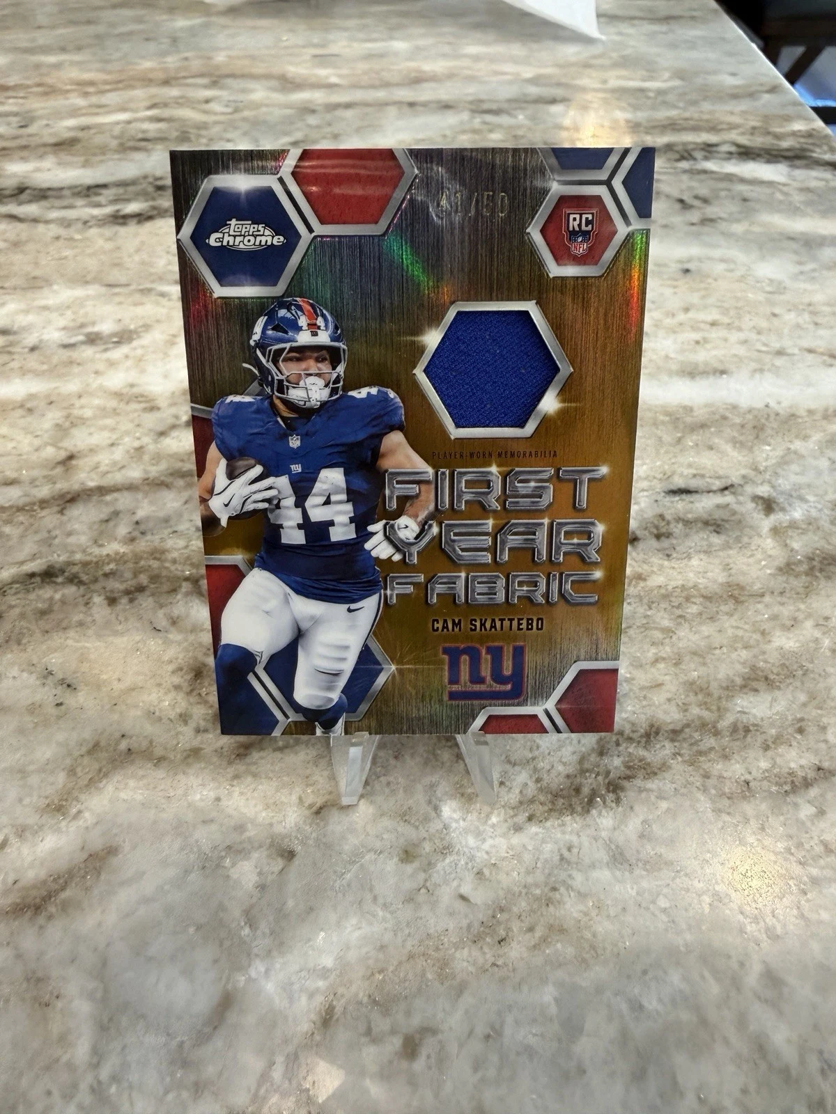 Cam Skattebo 2025 Topps Chrome Football card