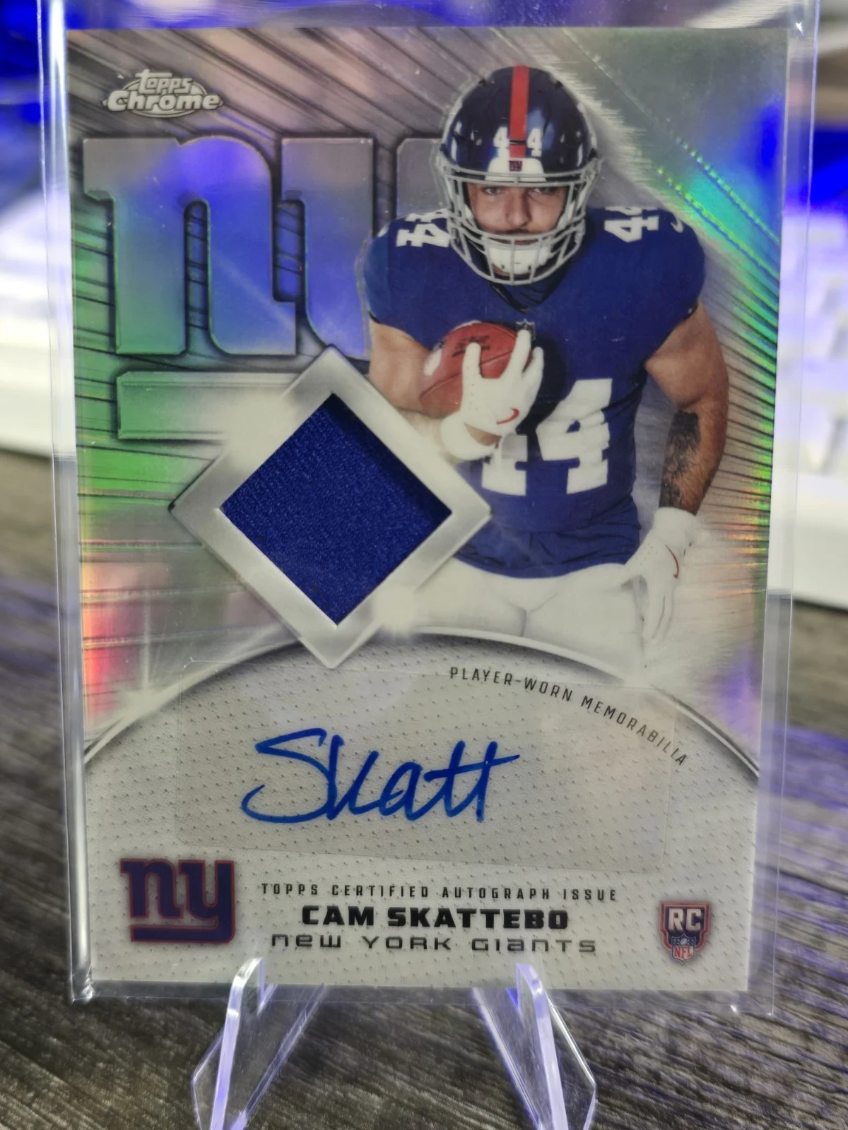 Cam Skattebo 2025 Topps Chrome Football card