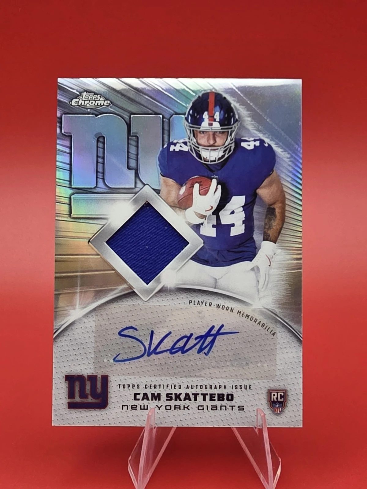 Cam Skattebo 2025 Topps Chrome Football card