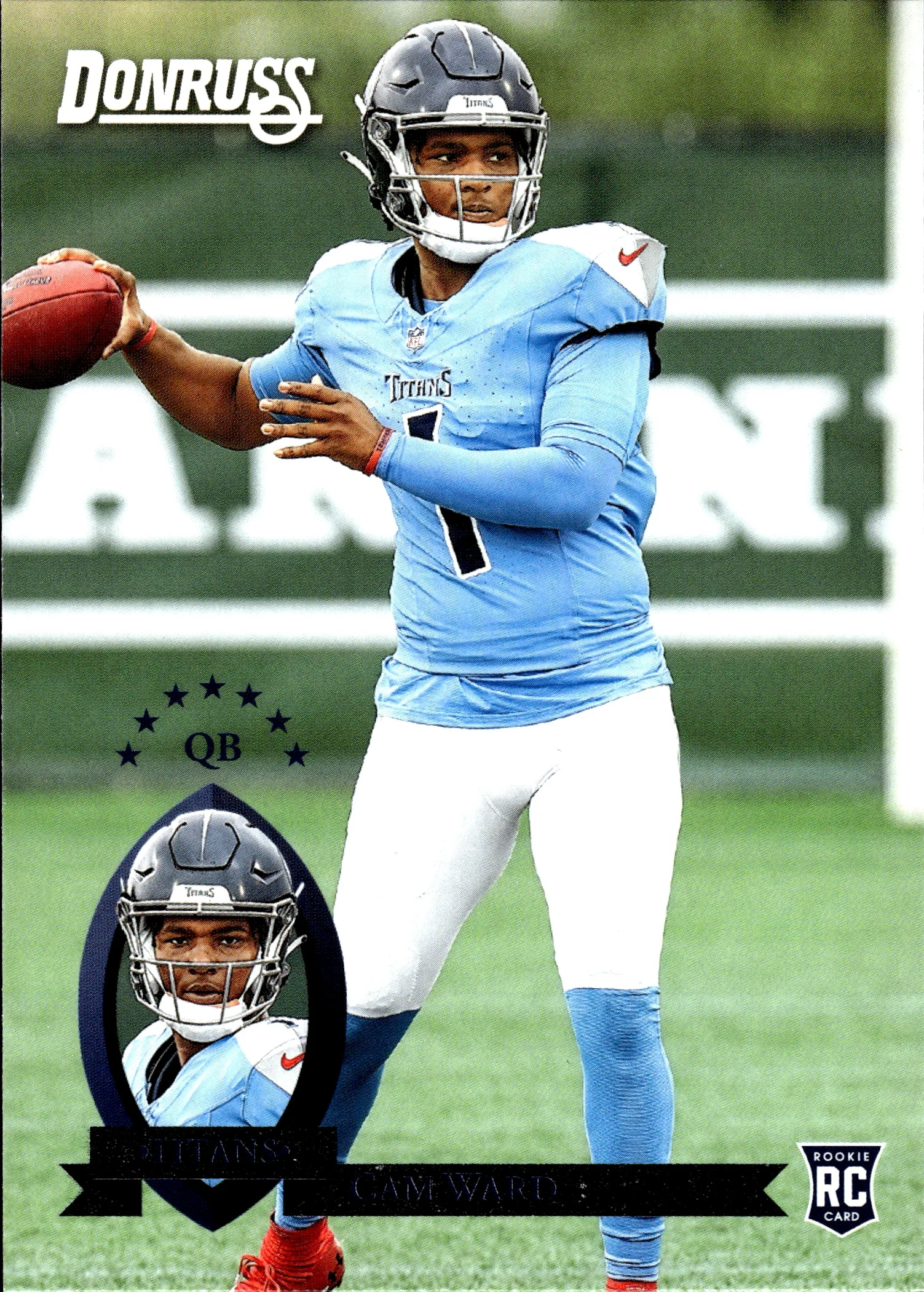 Cam Ward 2025 Donruss #36 Retro 1995 football card - Front