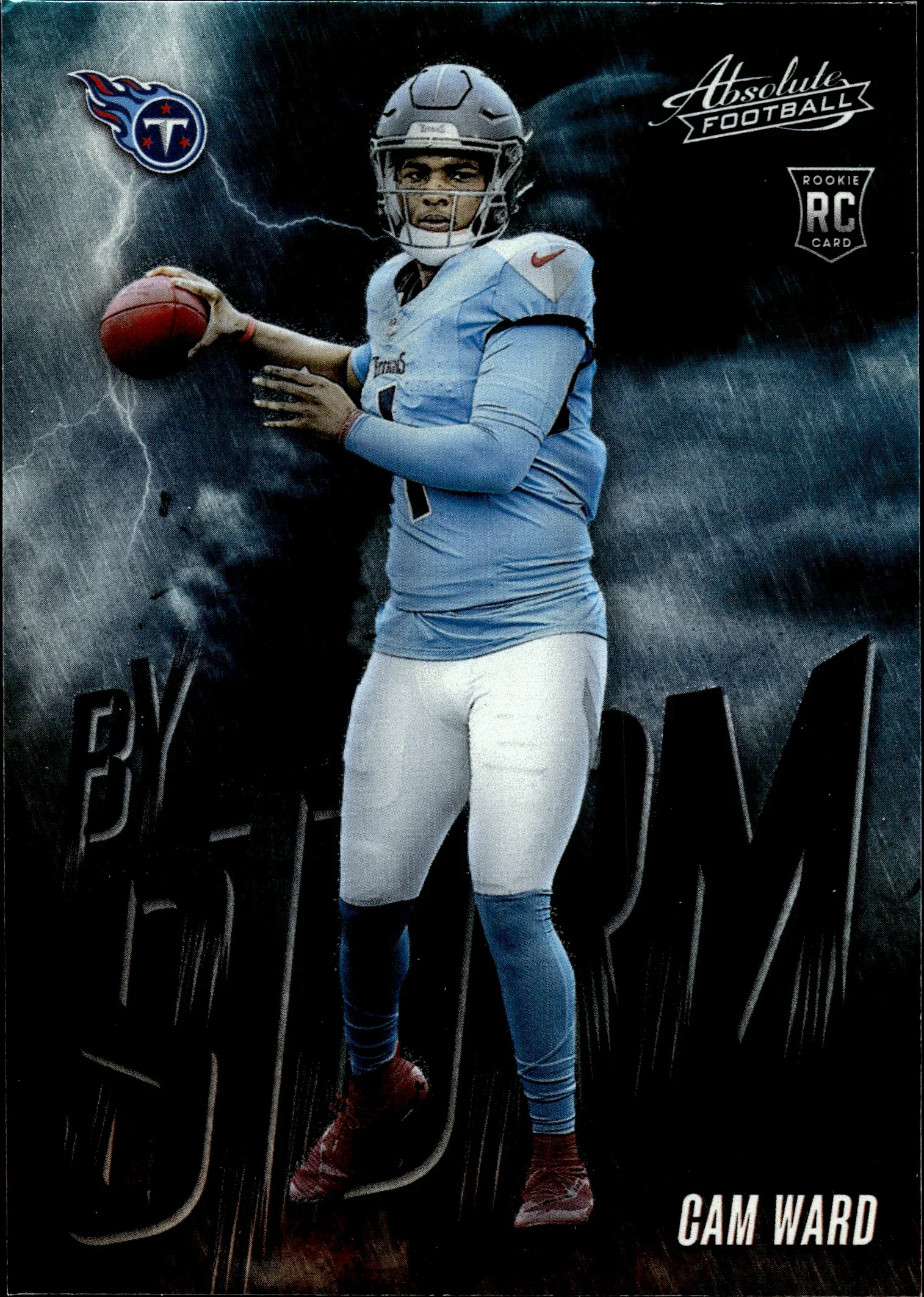 Cam Ward 2025 Panini Absolute #3 By Storm football card - Front