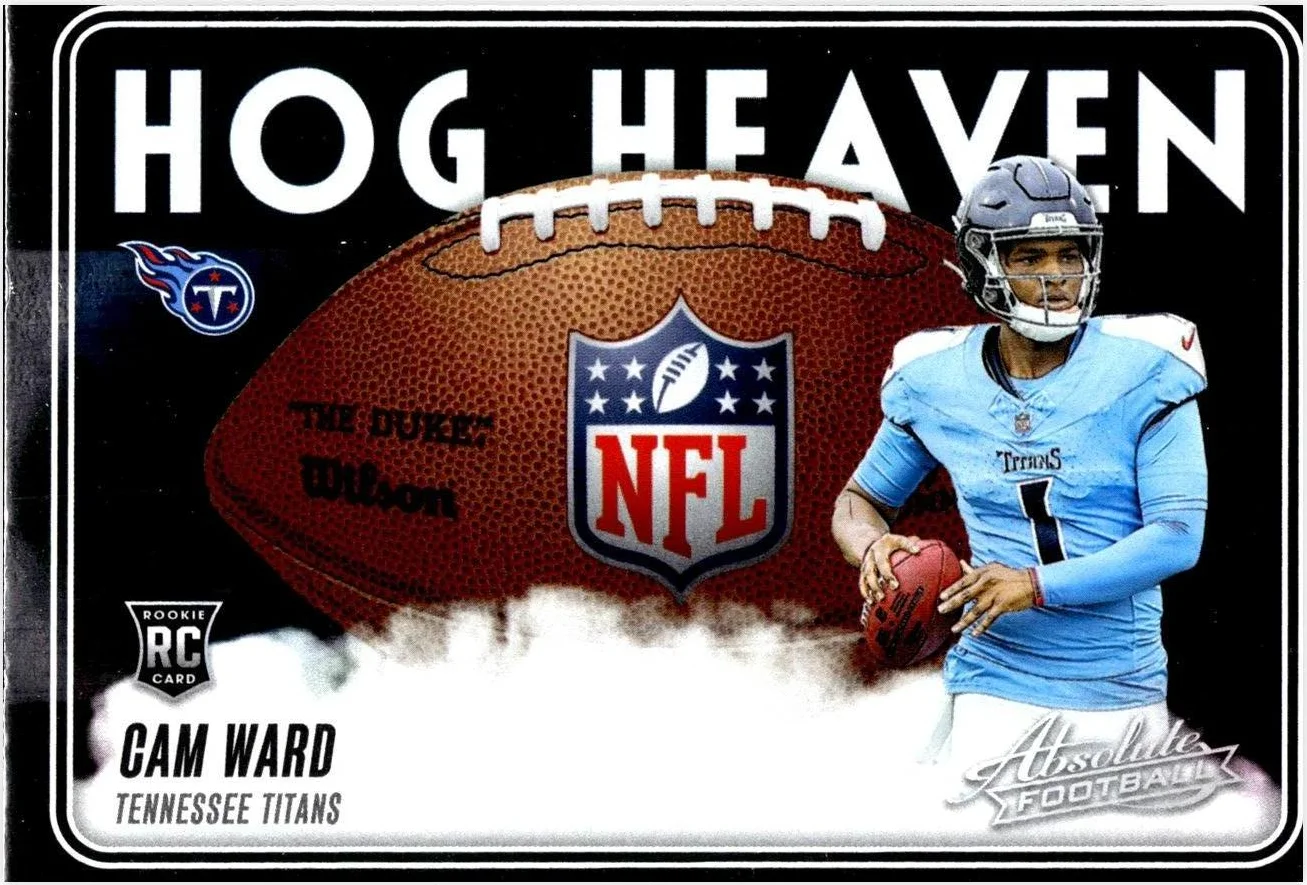Cam Ward 2025 Panini Absolute #HH-CWD Hog Heaven football card - Front