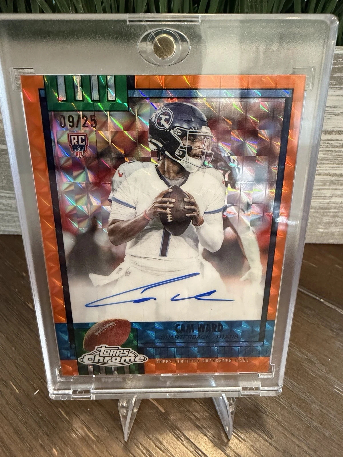 Cam Ward 2025 Topps Chrome Football card