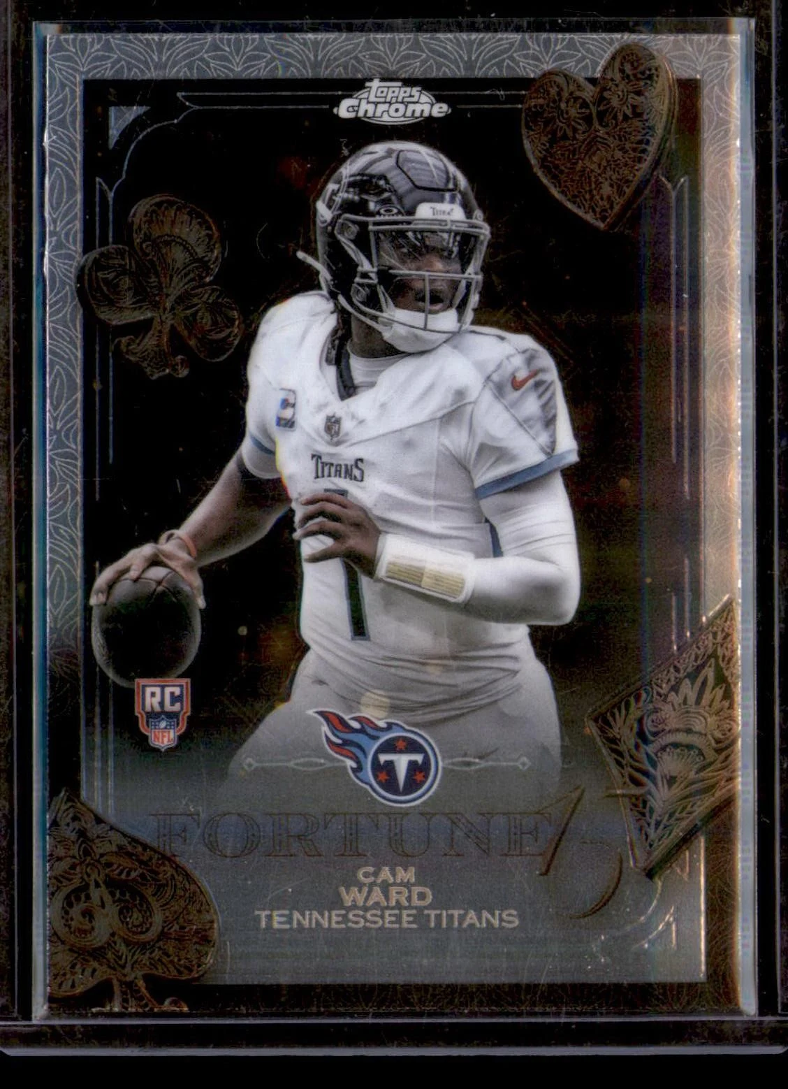 Cam Ward 2025 Topps Chrome Football card