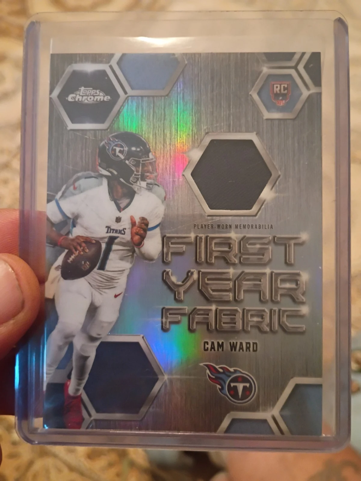 Cam Ward 2025 Topps Chrome Football card