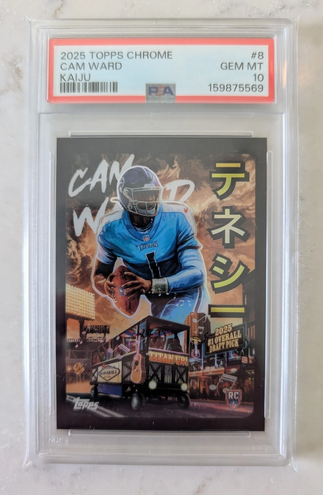 Cam Ward 2025 Topps Chrome Football card