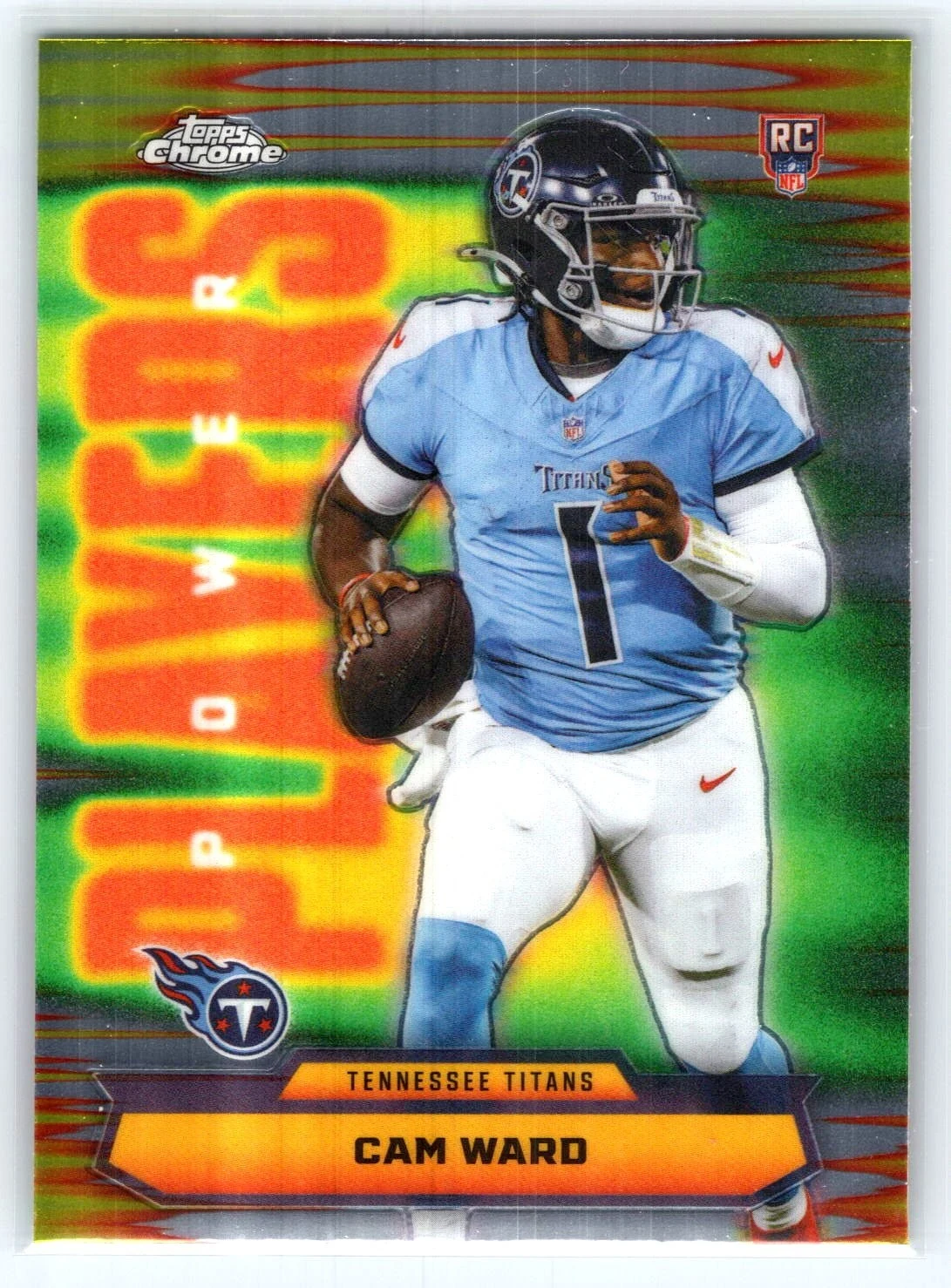 Cam Ward 2025 Topps Chrome Football card