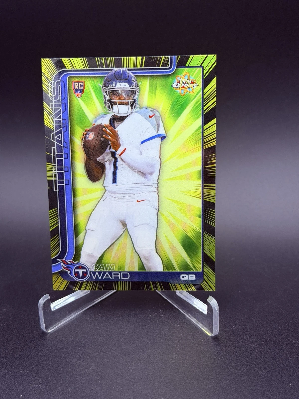 Cam Ward 2025 Topps Chrome Football card