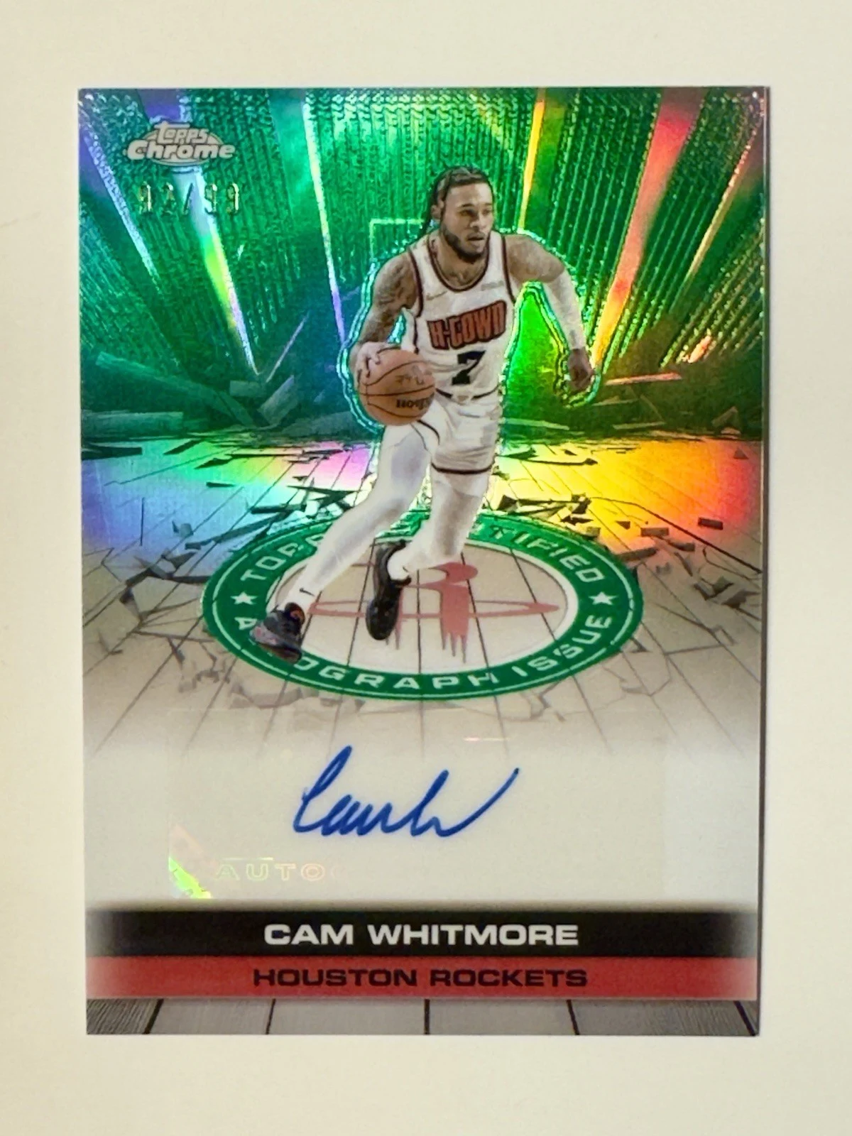 Cam Whitmore 2025-26 Topps Chrome card