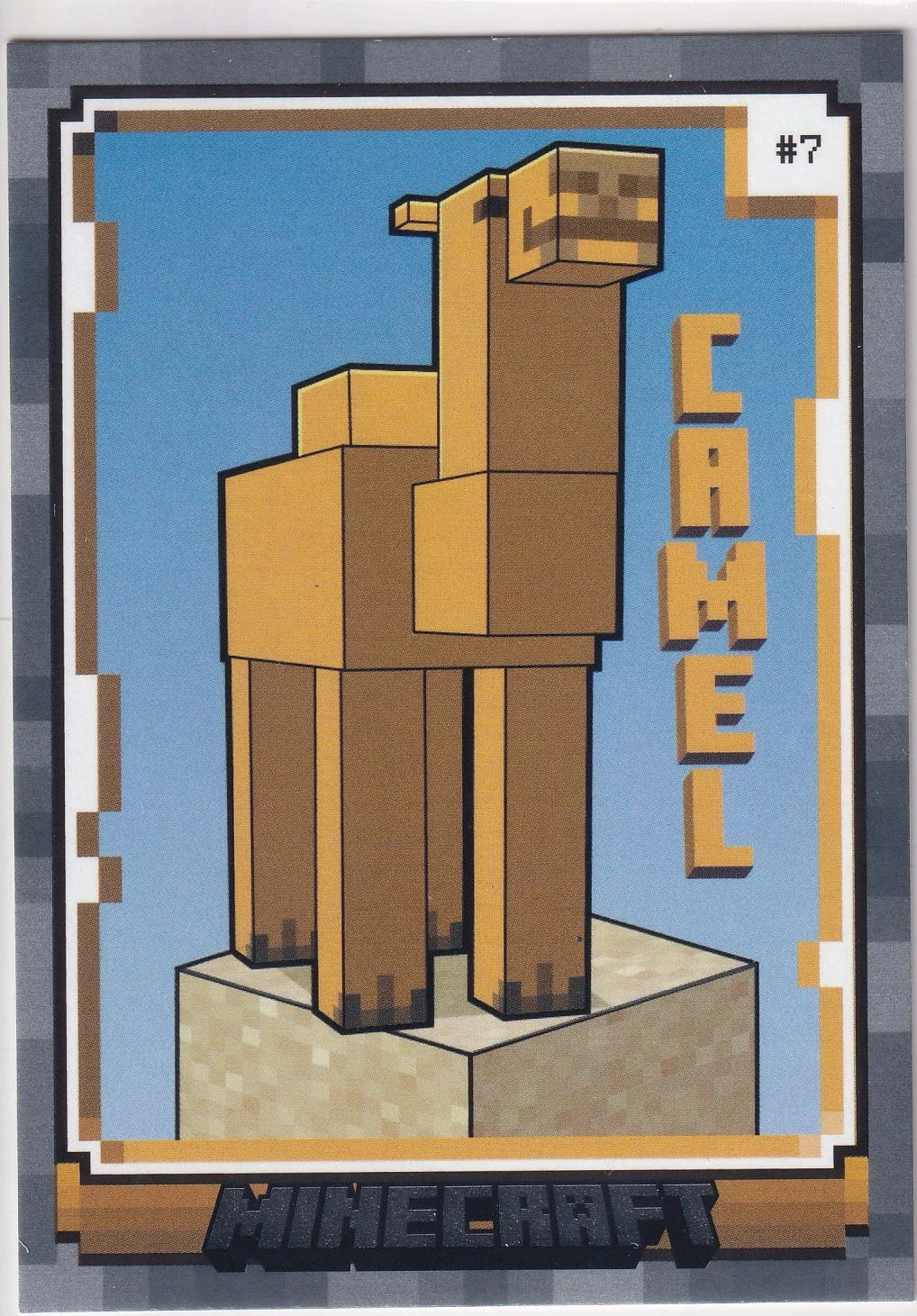 Camel 2024 Minecraft #7 Character trading card - Front