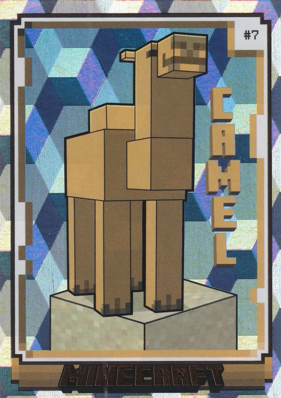 Camel 2024 Panini Minecraft #7 Cubic Parallel trading card - Front