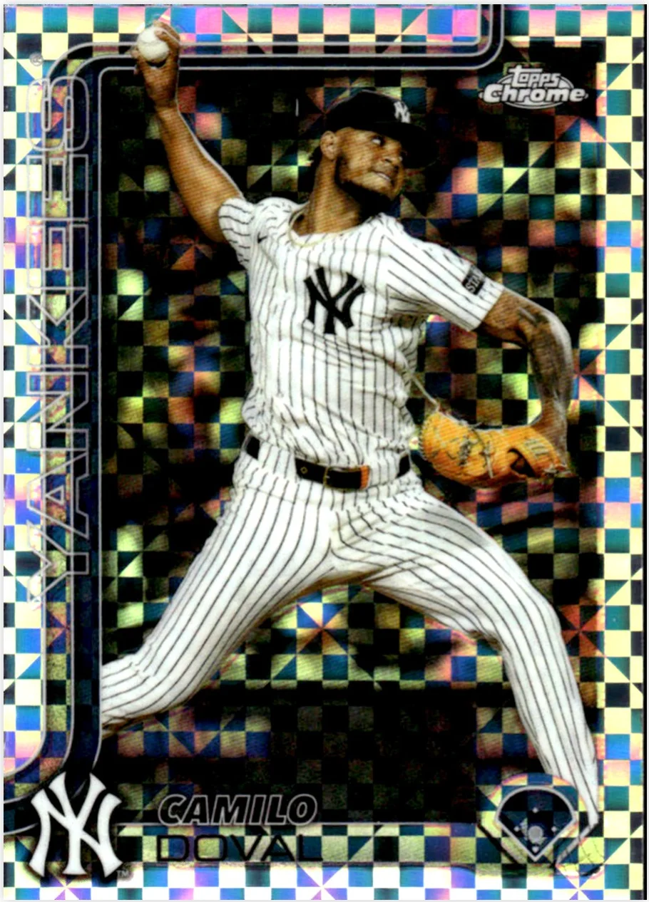 Camilo Doval 2025 Topps Chrome Update #USC152 X-Fractors baseball card - Front