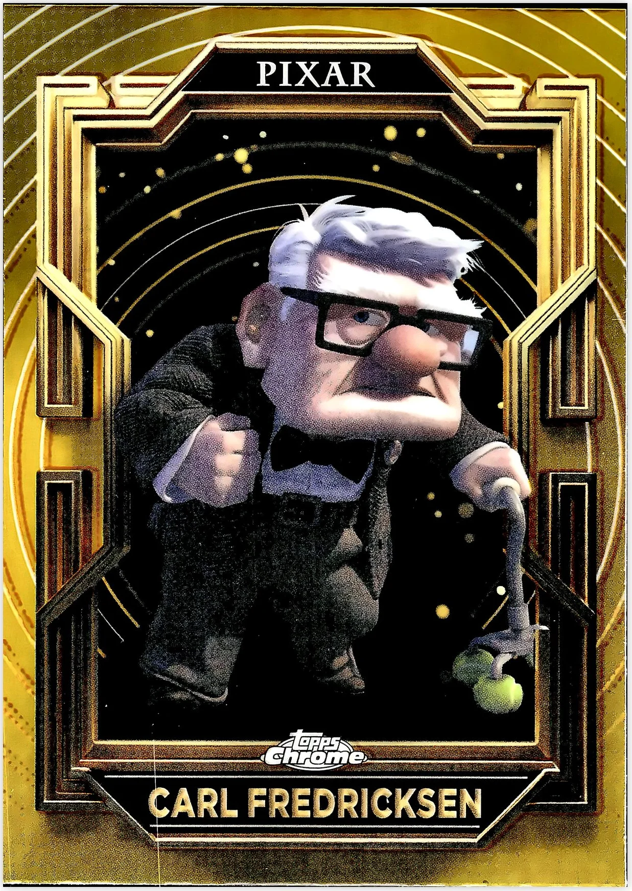 Carl Fredricksen 2025 Topps Pixar Gold #48 trading card - Front