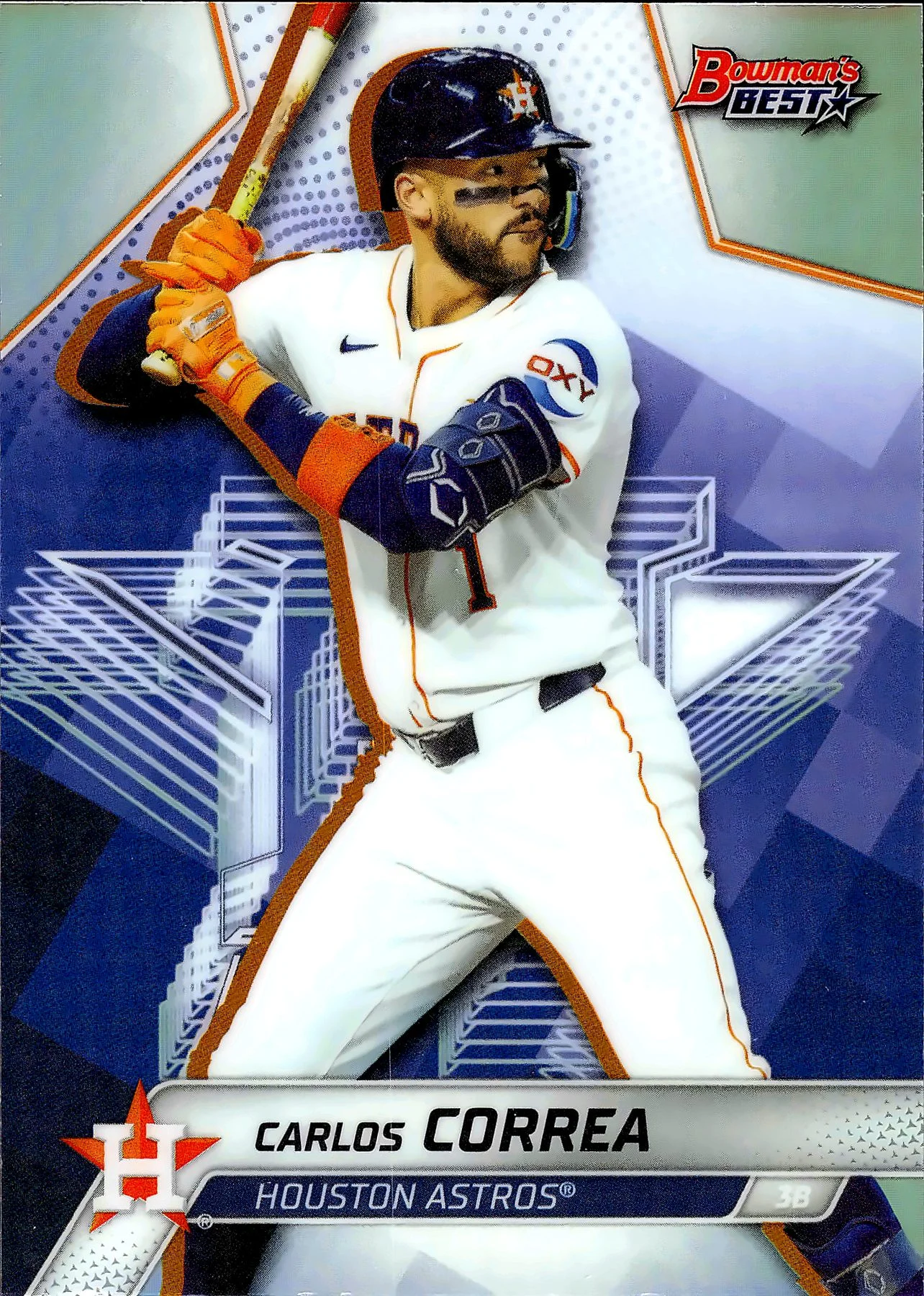 Carlos Correa 2025 Bowman's Best #50 Refractors baseball card - Front