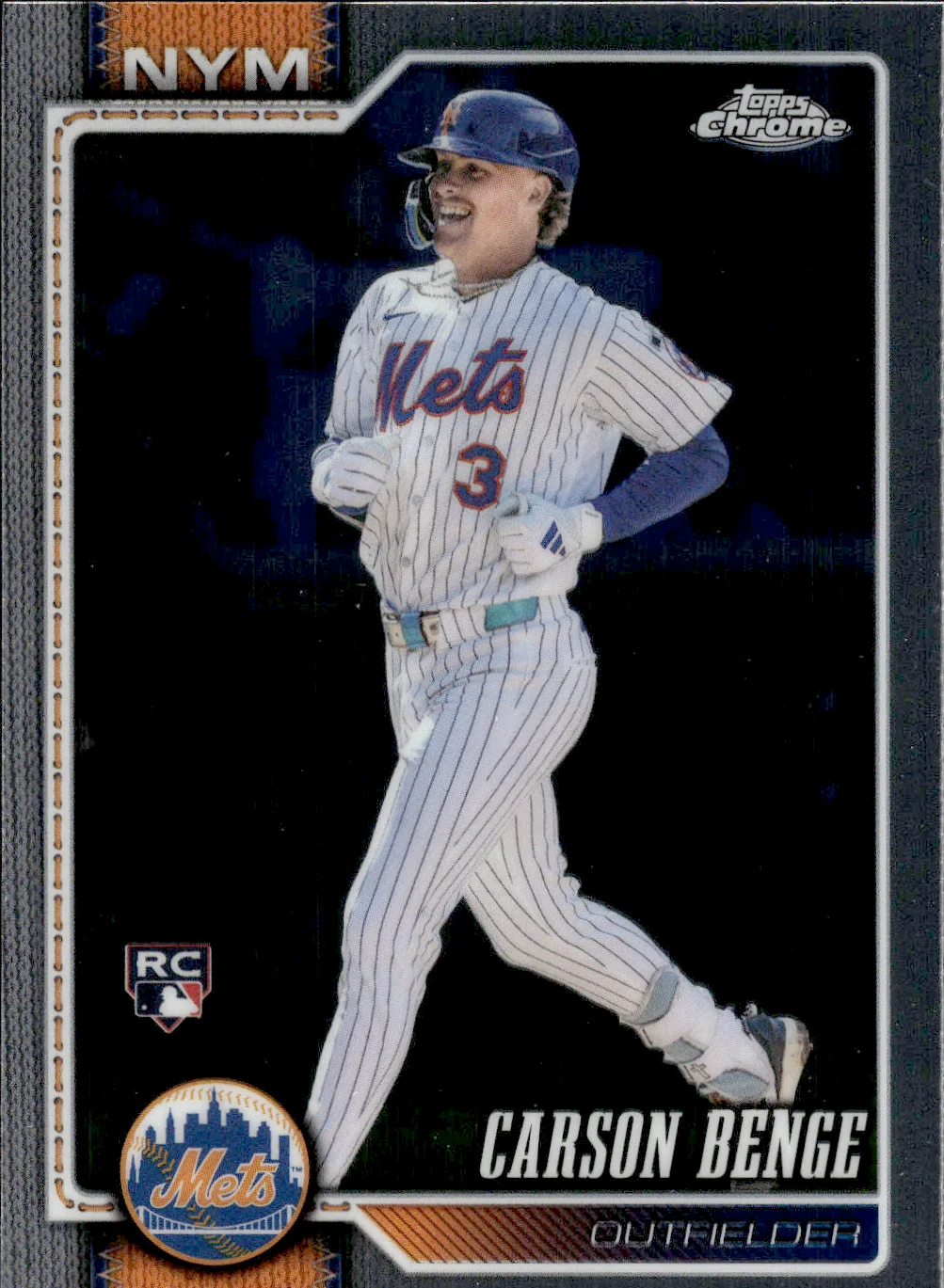 Carson Benge #87 Rookie Card 2026 Topps Chrome Baseball baseball rookie card - Front