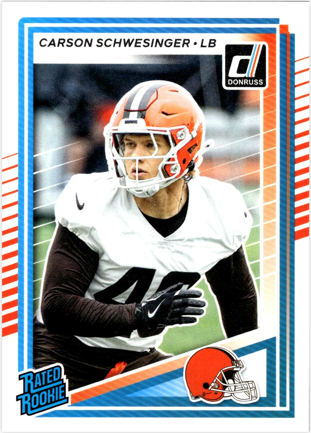 Carson Schwesinger 2025 Donruss #392 football rookie card - Front