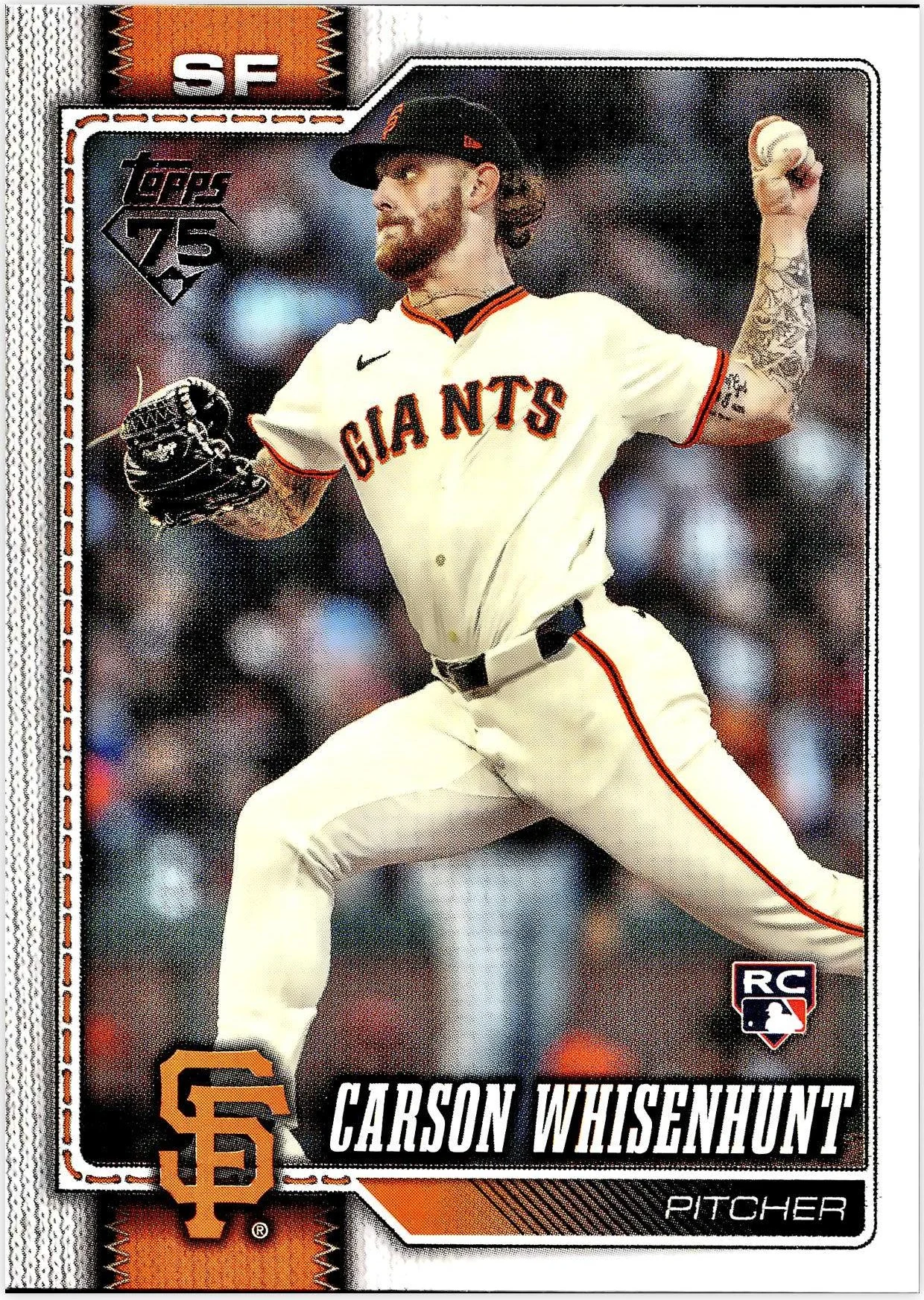 Carson Whisenhunt 2026 Topps #184 baseball rookie card - Front