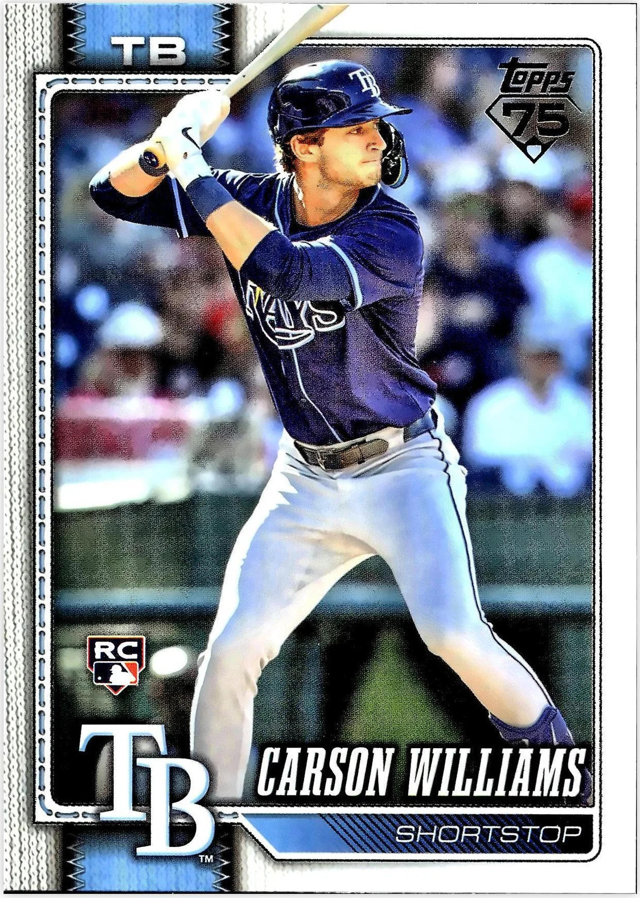 Carson Williams 2026 Topps #25 baseball rookie card - Front