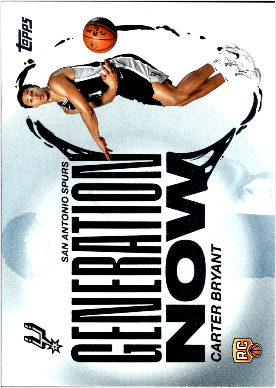 Carter Bryant 2025-26 Topps #GN-14 Generation Now basketball card - Front