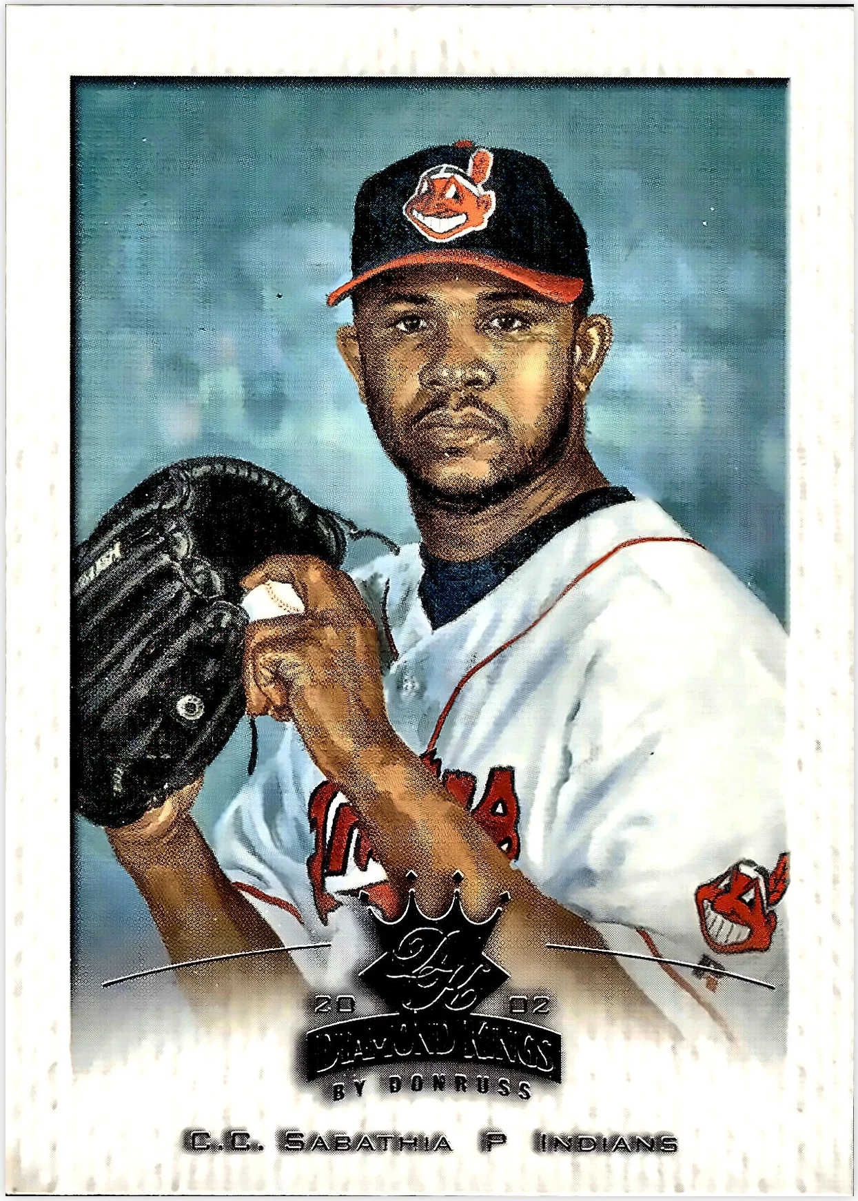 C.C. Sabathia 2002 Donruss Diamond Kings #40 baseball card - Front