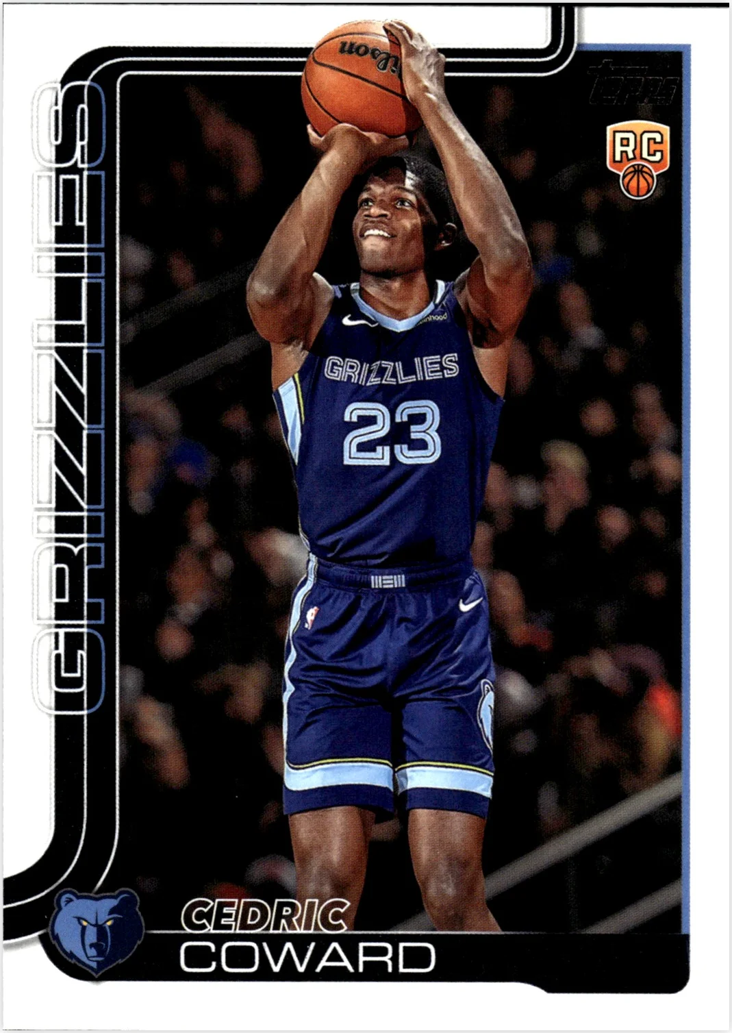 Cedric Coward 2025-26 Topps #211 basketball rookie card - Front